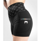 Дамски къс клин - Venum Monogram Compression Shorts - Black/Pink Gold ​